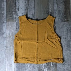 🌼Handmade Linen Cropped Tank🌼